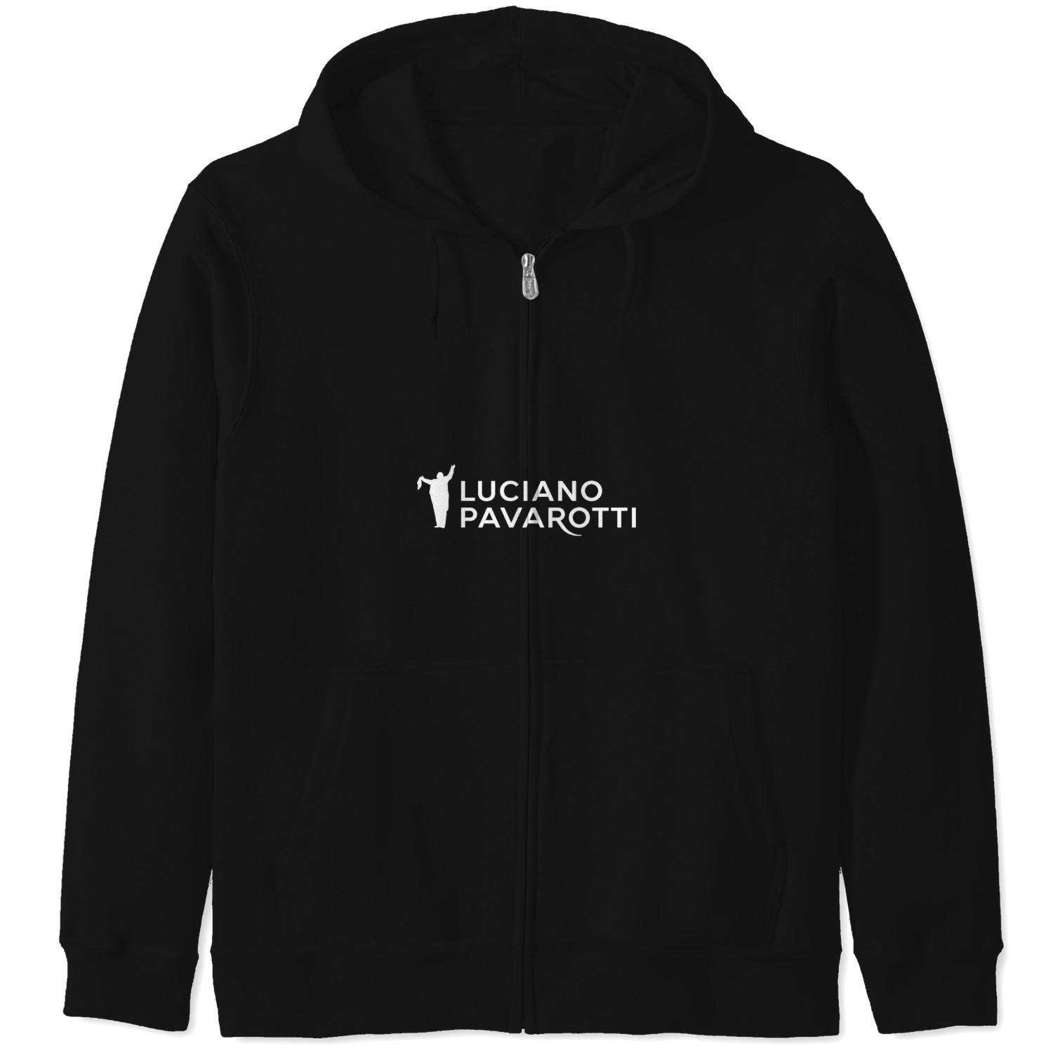 Luciano-pavarotti-logo-t-shirt- Zip Hoodies